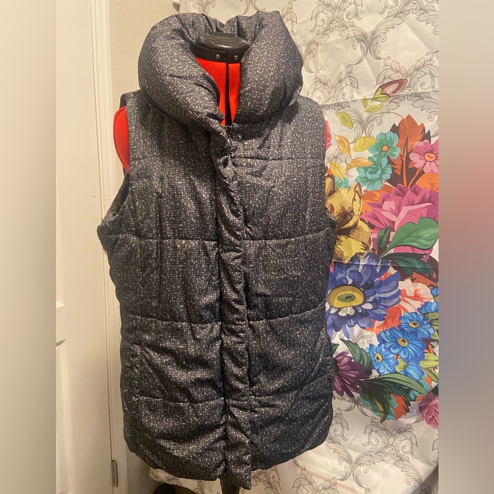 XL Coldwater creek puff collar vest